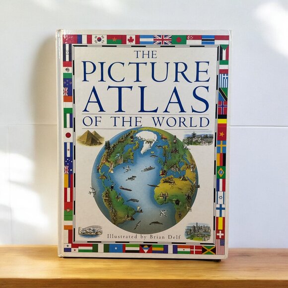 The Picture Atlas of the World Hardbound Book Vintage by Richard Kemp Copyright - Picture 1 of 14